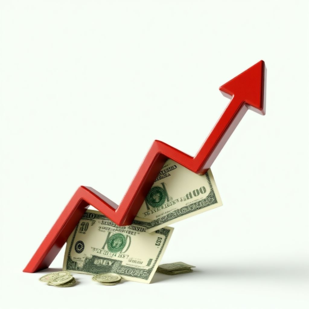 Imagen conceptual de la inflación.