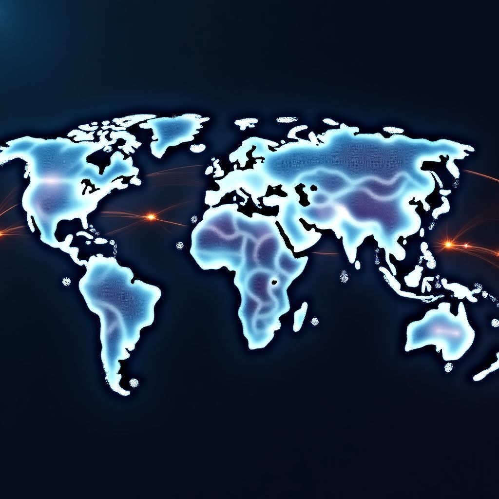 Cadenas de suministro globales representadas por barcos y aviones.